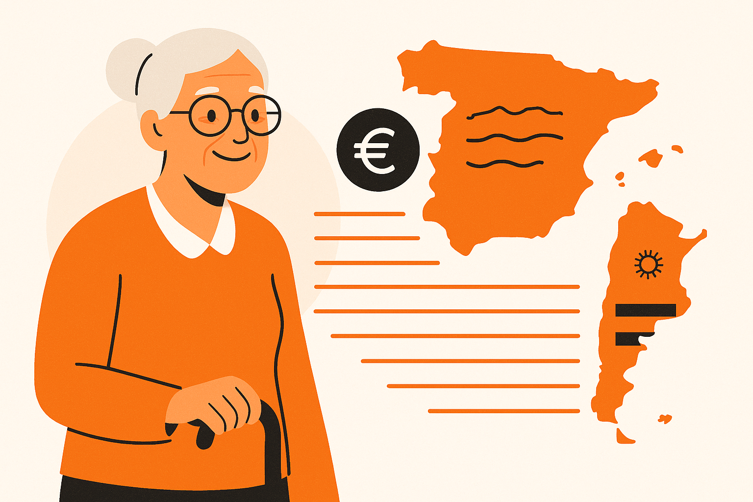 ¿De cuánto es la jubilación mínima en Argentina? Comparativa con España en 2026